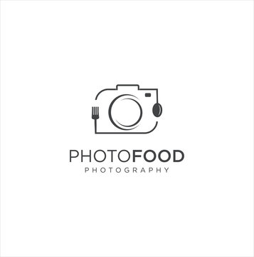 Food Photography Logo Template . Food Photo Logo . Elegant, Personable, Club Logo Design for Food Photography