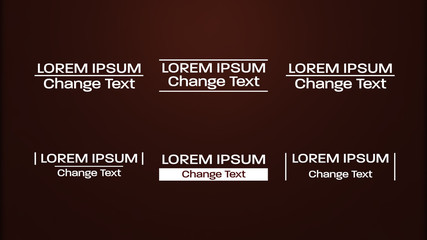 Modern Minimal Titles