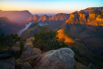 three rondavels and blyde river canyon at sunset, south africa 69