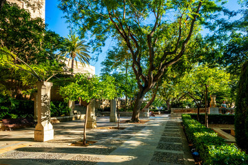 Gartenanlage Estatua Es Zoner in Palma de Mallorca, Mallorca, Spanien 