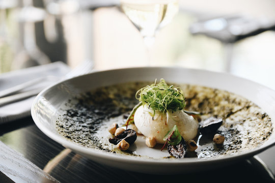 Close up of food served on plate