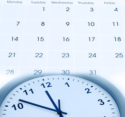 Clock and calendar