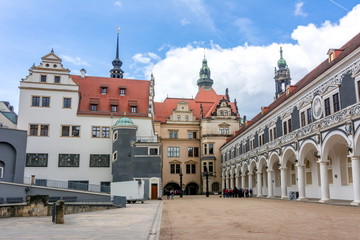 Fototapeta na wymiar Dresden Castle in center of Dresden, Germany