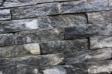 Gray brick wall as a background
