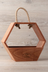 Basket with rope handle