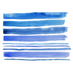 Abstract pattern of blue horizontal stripes