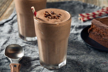 Homemade Chocolate Cake Milkshake