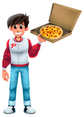 repartidor de pizza