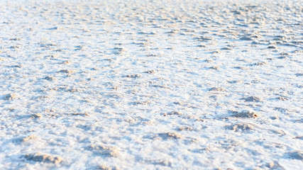 Salt lake Crimea autumn. autumn in the Crimea. Salt and texture. Salt crystal.