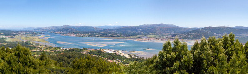 Fototapeta na wymiar Foce del Fiume Minho, Spagna - Portogallo