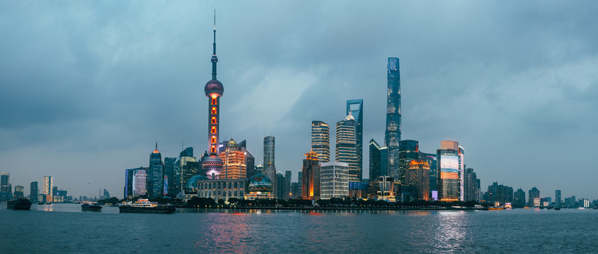 Shanghai at dusk