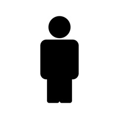 Fototapeta na wymiar People icon, logo isolated on white background
