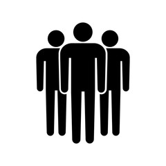 People icon, logo isolated on white background