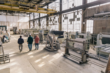 Business Meeting in Factory