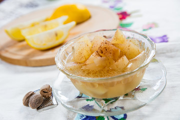 dessert - fresh homemade apple compote