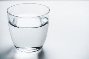 A glass of clean water