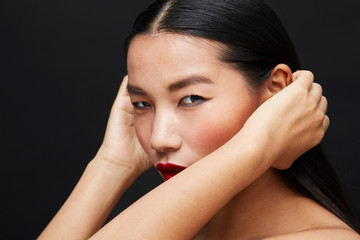 Beauty portrait eye makeup