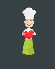 Chef - Standing with a Heart