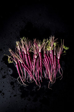 Purple mini carrots
