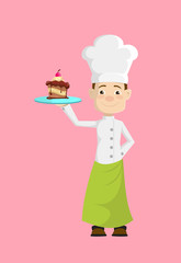 Chef - Presenting a Cake