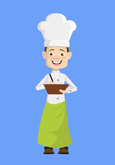 Chef - Preparing Report in Happy Mood