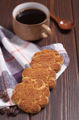 Cookies and cup of coffee
