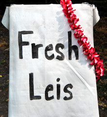 Advertisement for Fresh Leis