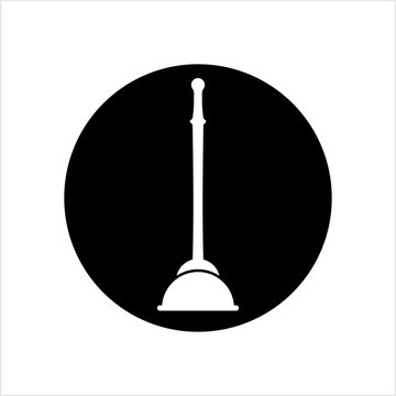 recommend clip art: Plunger Icon, Suction Drain Cleaning Tool