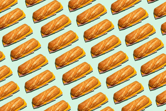 mosaic of some sandwiches