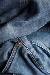 the blue jeans fabric details