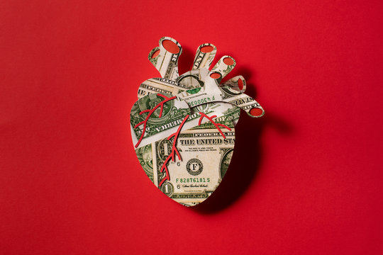 Dollar heart