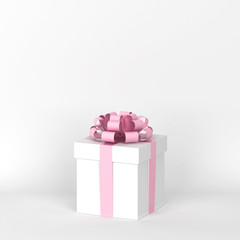 Gift box with colorful bow