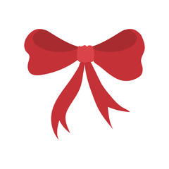 christmas red bow decorative icon