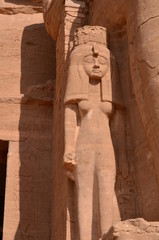 STATUE DE NEFERTARI GRAND TEMPLE ABOU SIMBEL EGYPTE