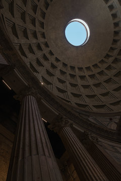 Ceiling Of Pantheon /Rome
