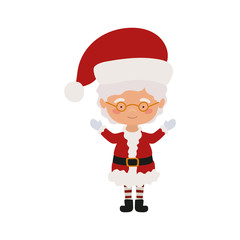 merry christmas santa claus wife character