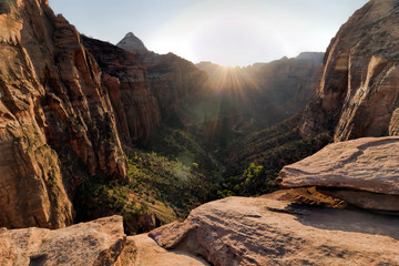 Obraz premium Zion Sunset