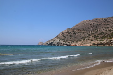 Fototapeta na wymiar Beautiful island of Syros, favorite tourist destination in Greece