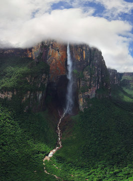 Aerial view of Angel Falls, Venezuela