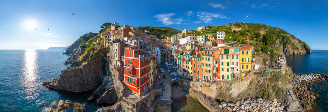 Aerial view of Riomaggiore