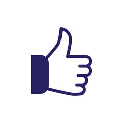 Hand Thumbs Up Icon Vector Illustration