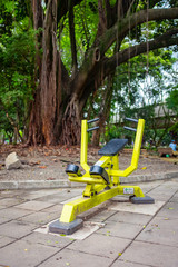 Gym Machines in a Public Park in Medellin, Antioquia / Colombia