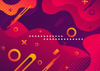 Fototapeta premium Futuristic background abstract, great design for any purposes. Red color