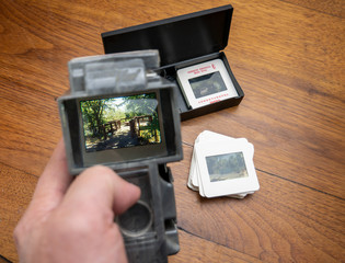 35mm Slide Viewer with Slides