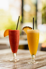 Fruit cocktails.