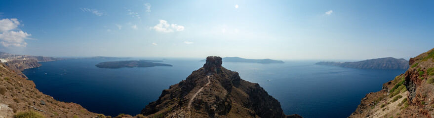Fototapeta na wymiar panorama of Santorini Greece