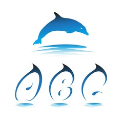 vector font dolphin