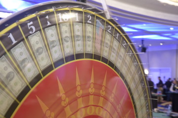 Naklejka premium gambling wheel casino