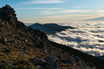 Fog Inversion on Mount Evans