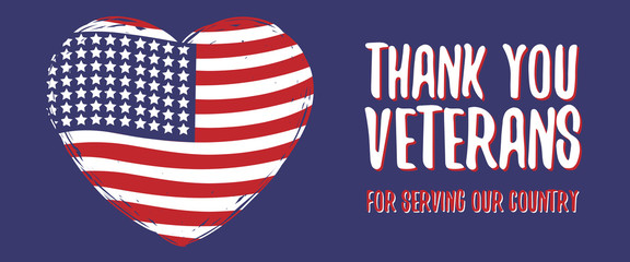 Memorial Day greeting card, poster, flyer, banner. Veterans day. USA flag with stars, USA flag colors.Vector illustration EPS 10